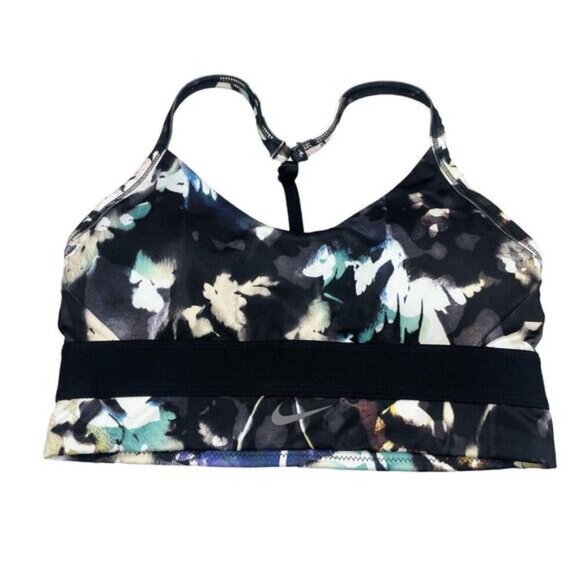 Nike Indy Floral T-Back Light Support Dri-Fit Sports Bra Size Small - Picture 5 of 8
